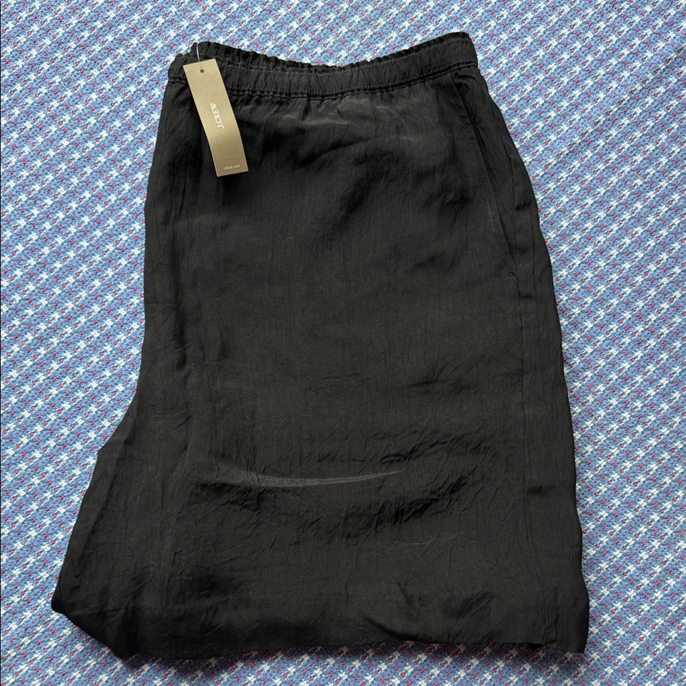 J. Crew Black Elastic-Waist shorts with Side Pockets NWT sz 2X
